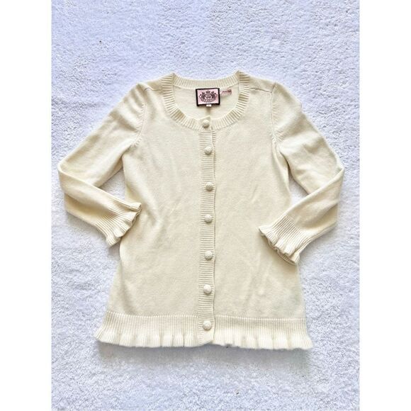 Juicy couture vintage cream sweater wool & angora size P(S) - Picture 1 of 6